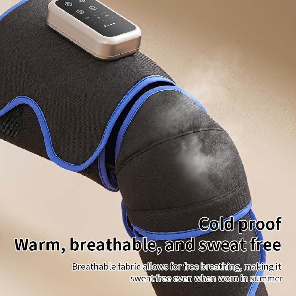 Leg Massager with Heat, Full Leg Air Compression Massager, 4 Modes Wireless Charging, Large Display