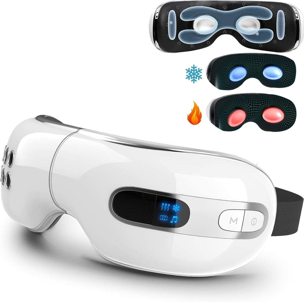 Eye Massager with Heat and Cooling for Migraines Dry Eyes Heated Eye Massager for Sleeping Travel Birthday Gifts for Women and Men